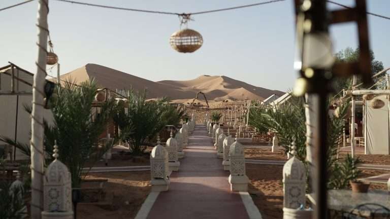 Luxury desert camp in Merzouga, Morocco
