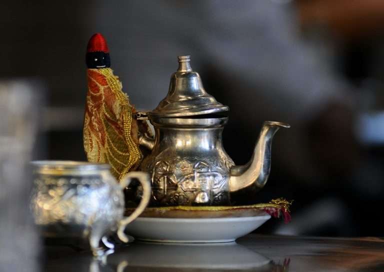 Moroccan tea pot and cover