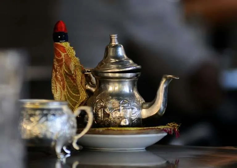 Moroccan tea pot and cover