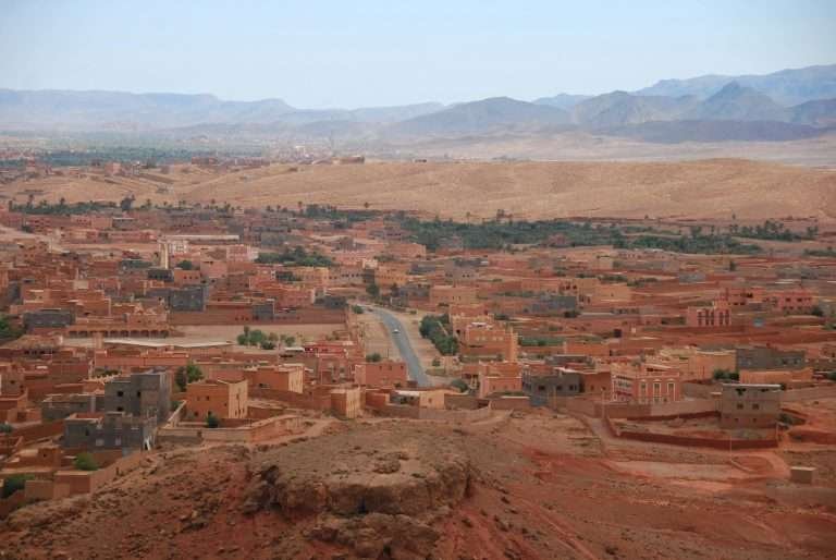 Panoramic view of Ouarzazate, Morocco