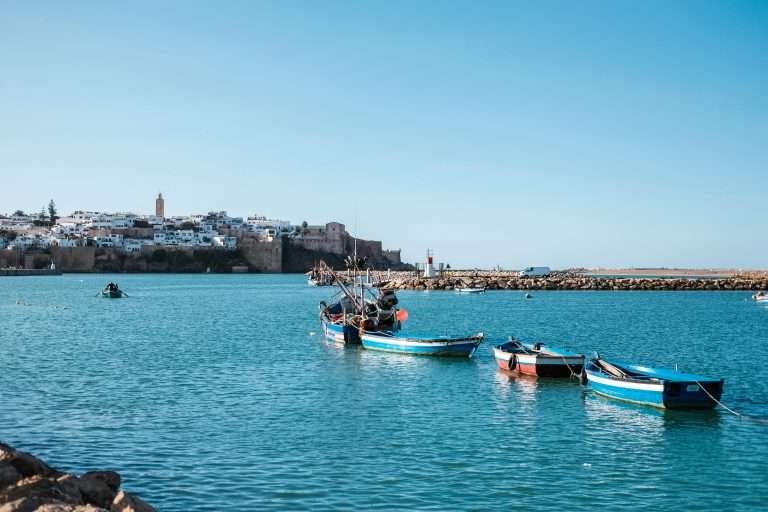 Rabat coast and seaside in Morocco