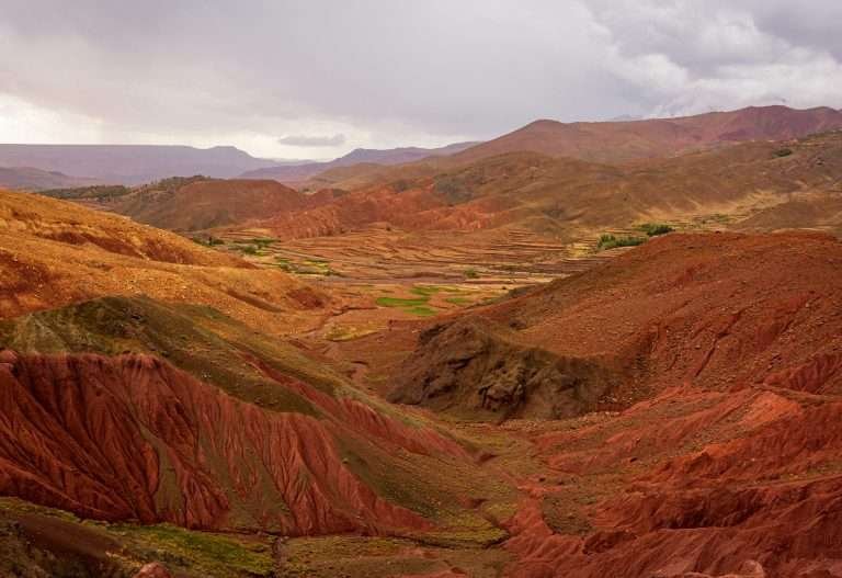 Panoramic view of Atlas Mountains, Morocco