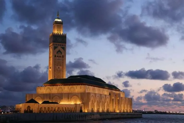 Hsaan 2 mosque, last visit from the 7-Day Luxury Morocco Tour: Casablanca to Marrakech via Chefchaouen, Fes & Sahara