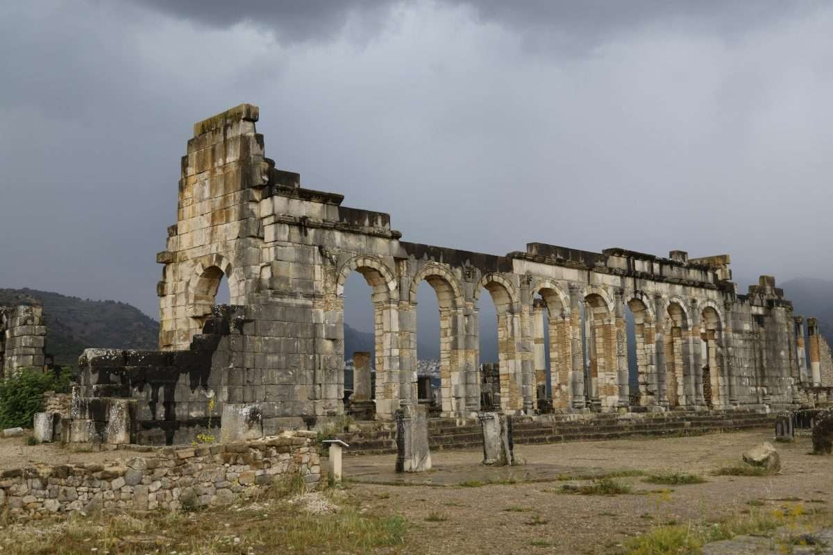 Roman ruins at Volubilis in Morocco