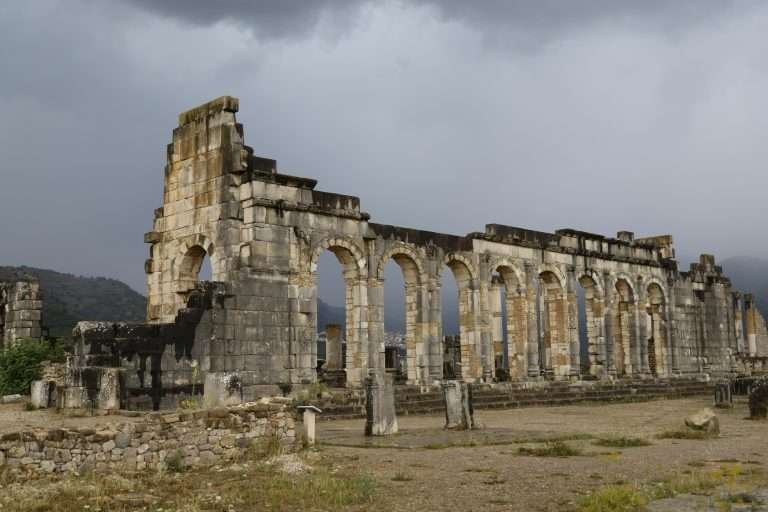 Roman ruins at Volubilis in Morocco