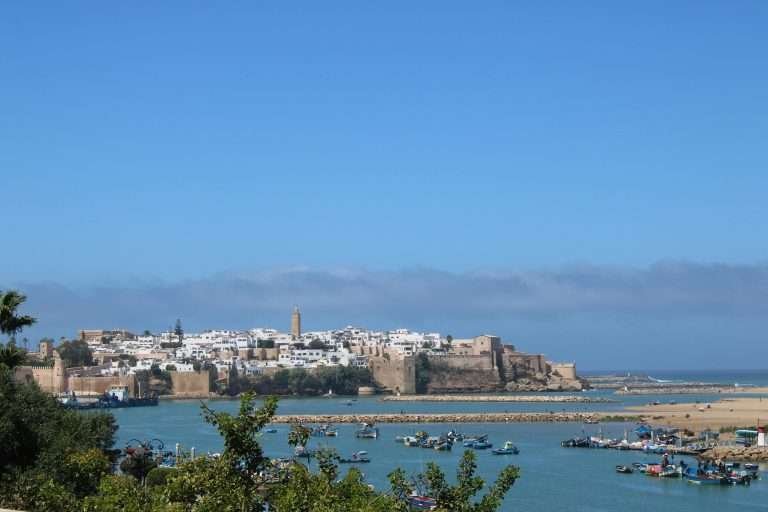 View over Rabat and the Bou Regreg river in Morocco