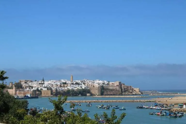 View over Rabat and the Bou Regreg river in Morocco