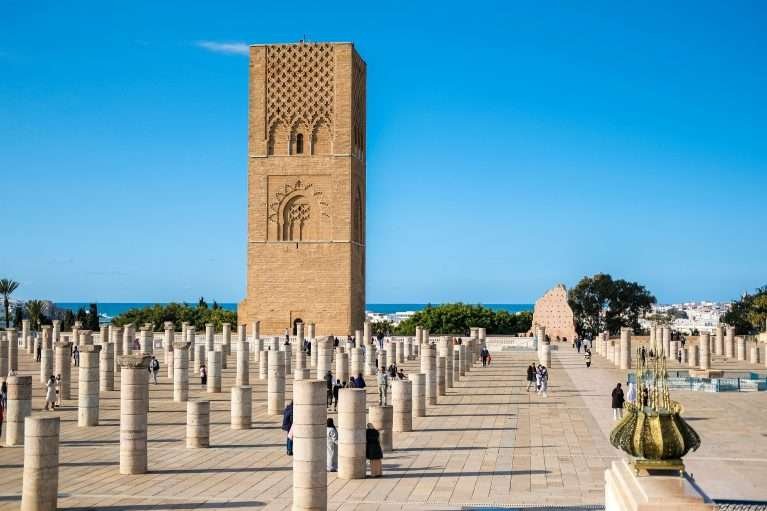 Hassan Tower in Rabat, Morocco