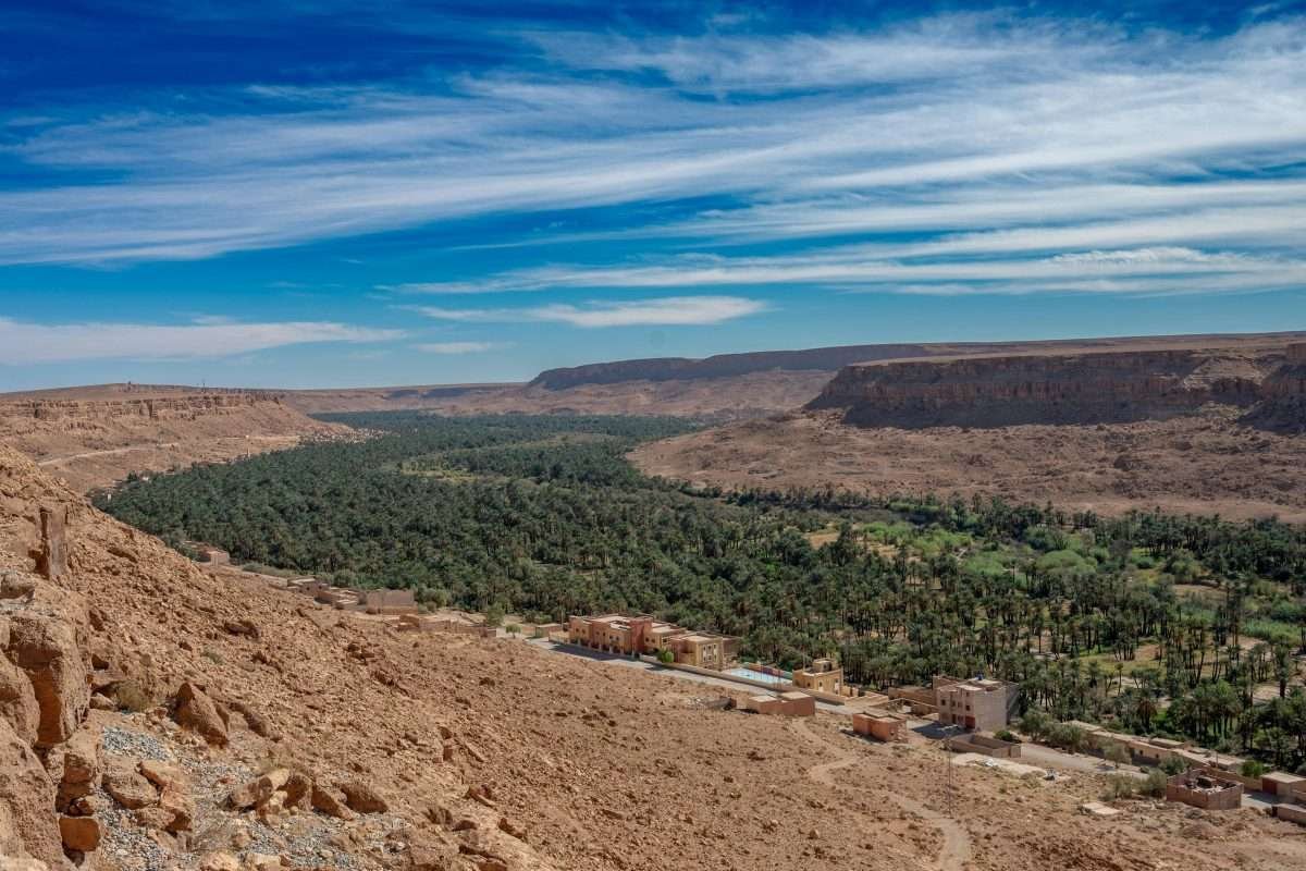 Ziz Valley landscape in Morocco