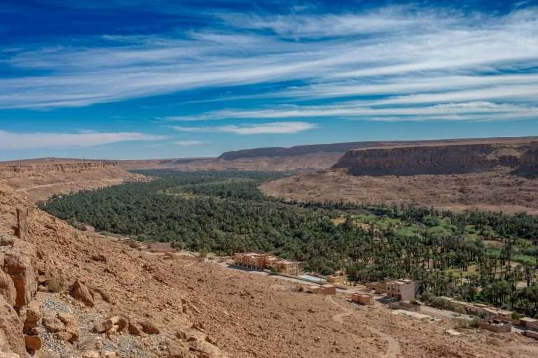 Ziz Valley landscape in Morocco
